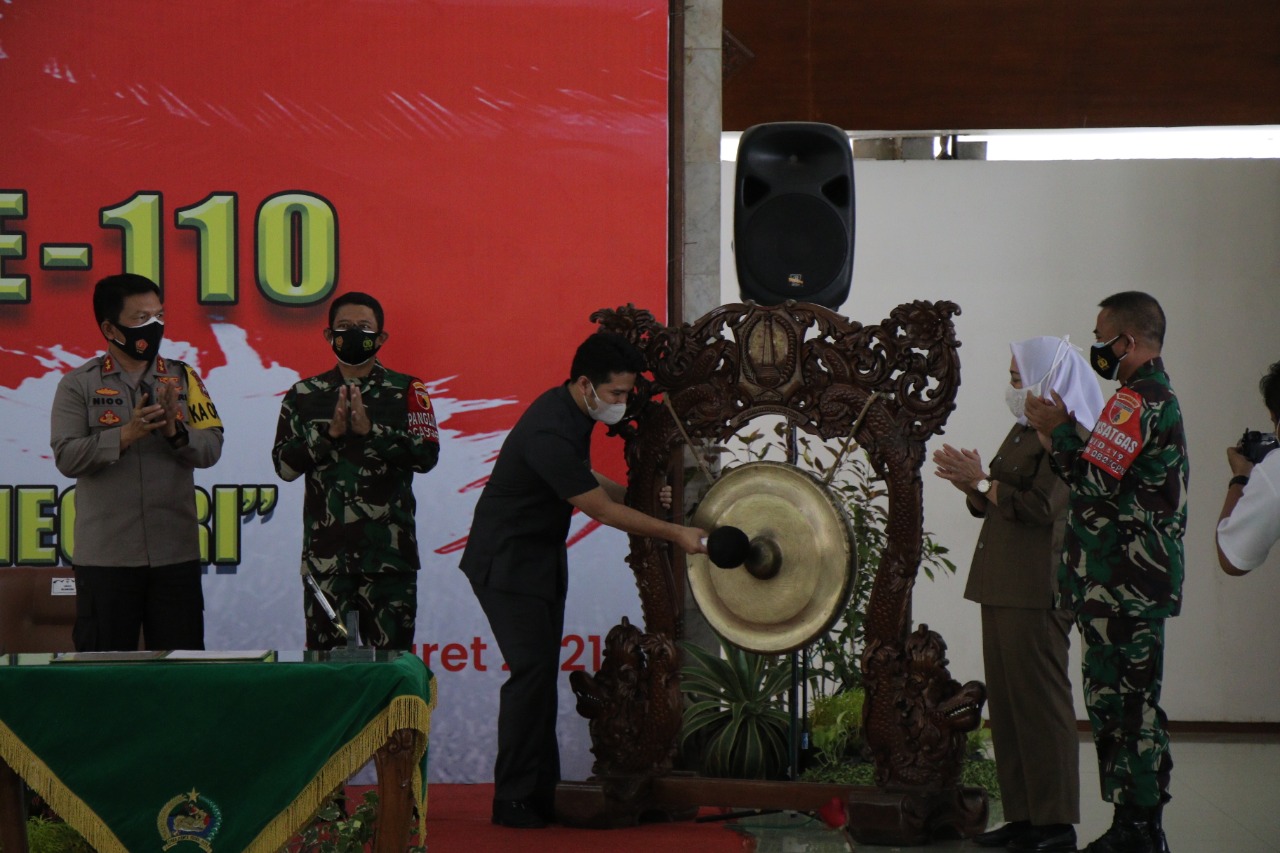 Pembukaan TMMD Ke-110 Tahun 2021 di Kabupaten Bojonegoro Oleh Bapak Wakil Gubernur Jawa Timur