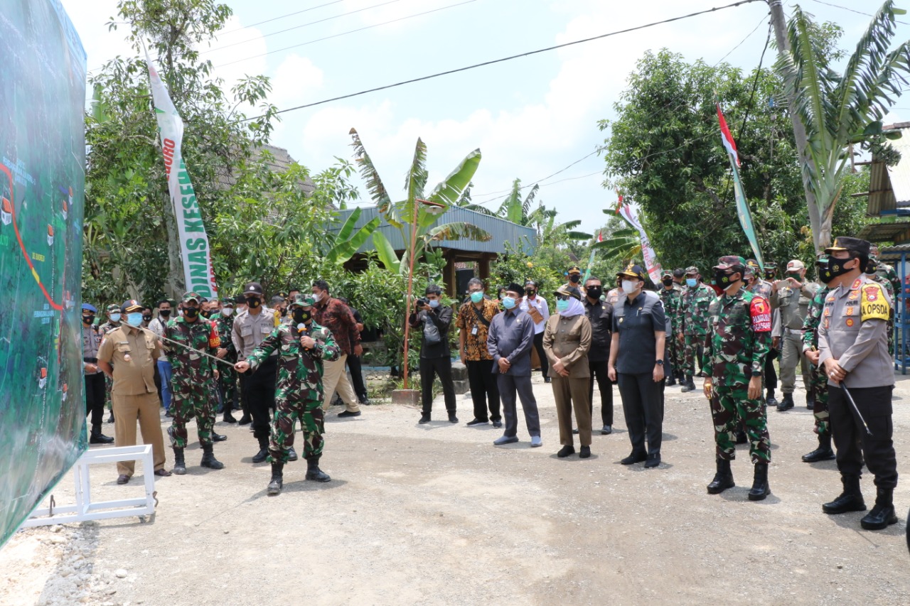 Wagub Jatim Beserta Rombongan Meninjau Lokasi Sasaran TMMD Ke-110