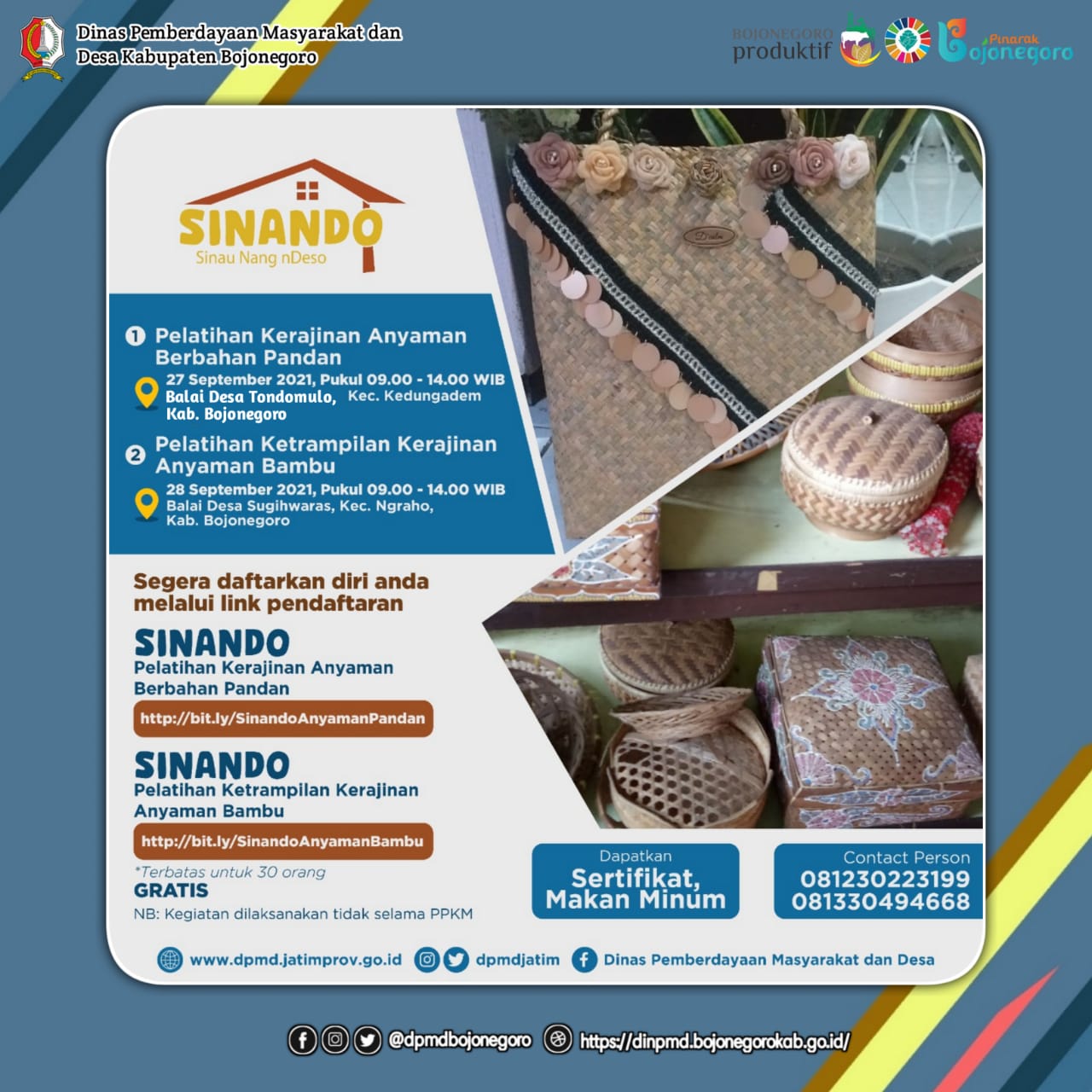 PROGRAM SINANDO "SINAU NANG DESO" PEMPROV JATIM AKAN HADIR DI BOJONEGORO