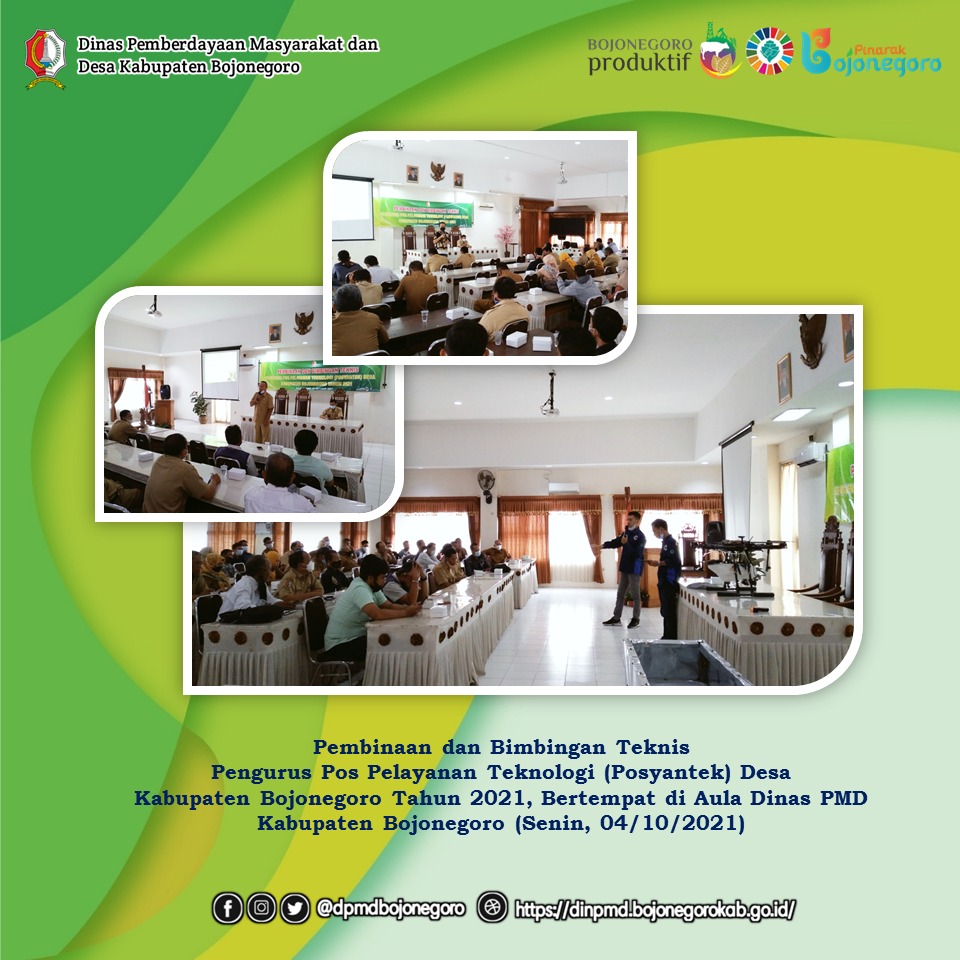 Tingkatkan Kapasitas Pengurus Posyantek Desa, DPMD Bojonegoro Adakan Pembinaan dan Bimbingan Teknis