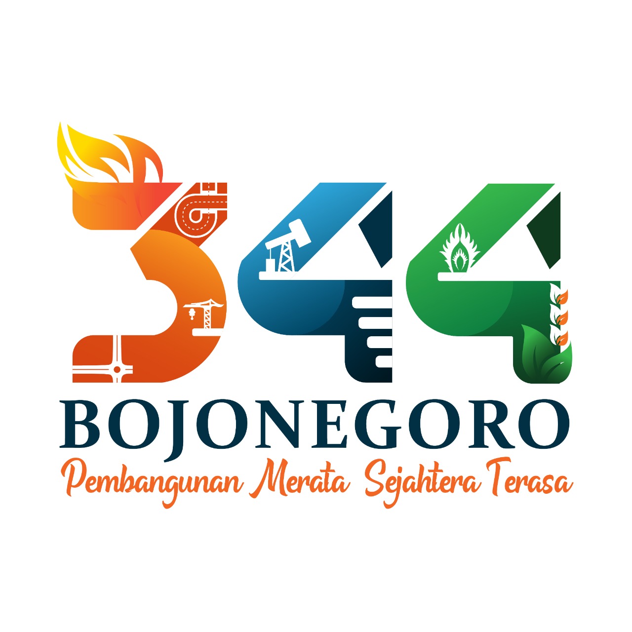 LOGO HARI JADI KABUPATEN BOJONEGORO (HJB) KE-344 TAHUN 2021