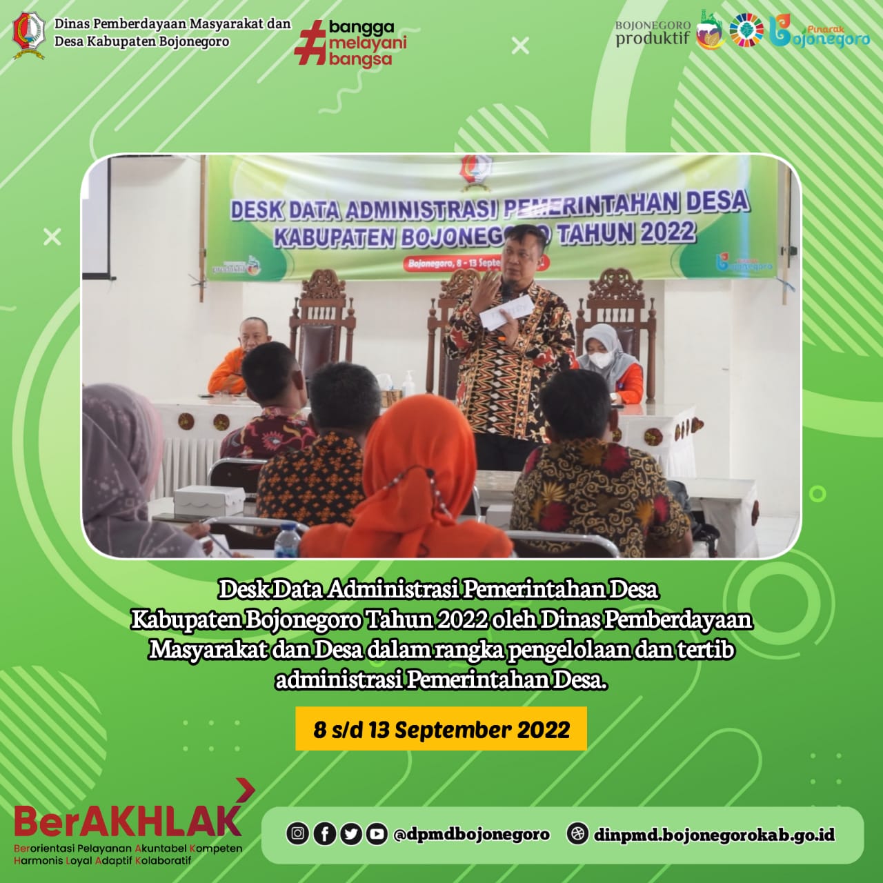 Dukung Pengelolaan dan Tertib Administrasi Pemerintahan Desa, Dinas PMD Gelar Des Data
