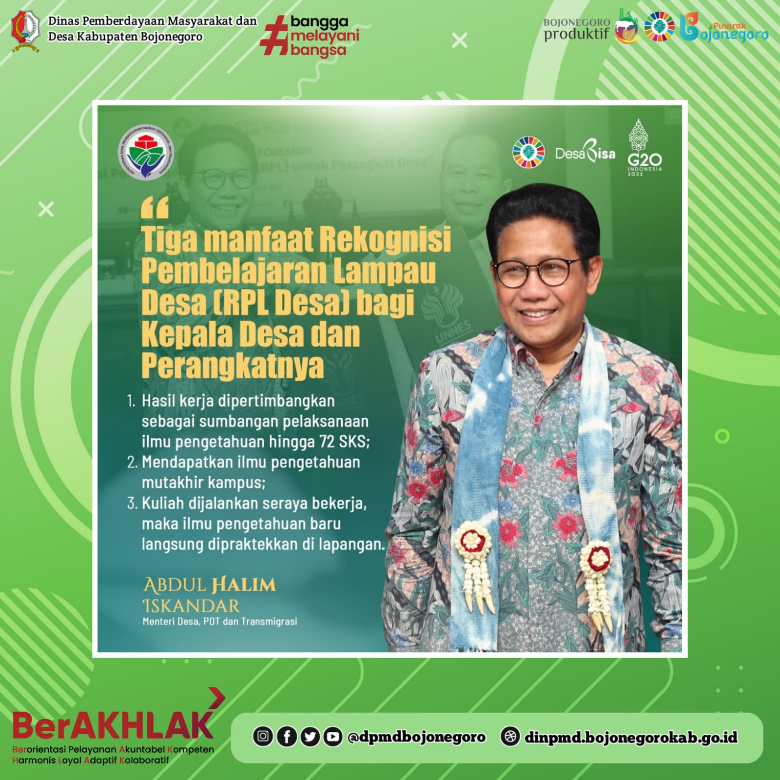 Inilah 3 Manfaat RPL Desa Ala Gus Menteri Desa, Bojonegoro Harus Bangga!