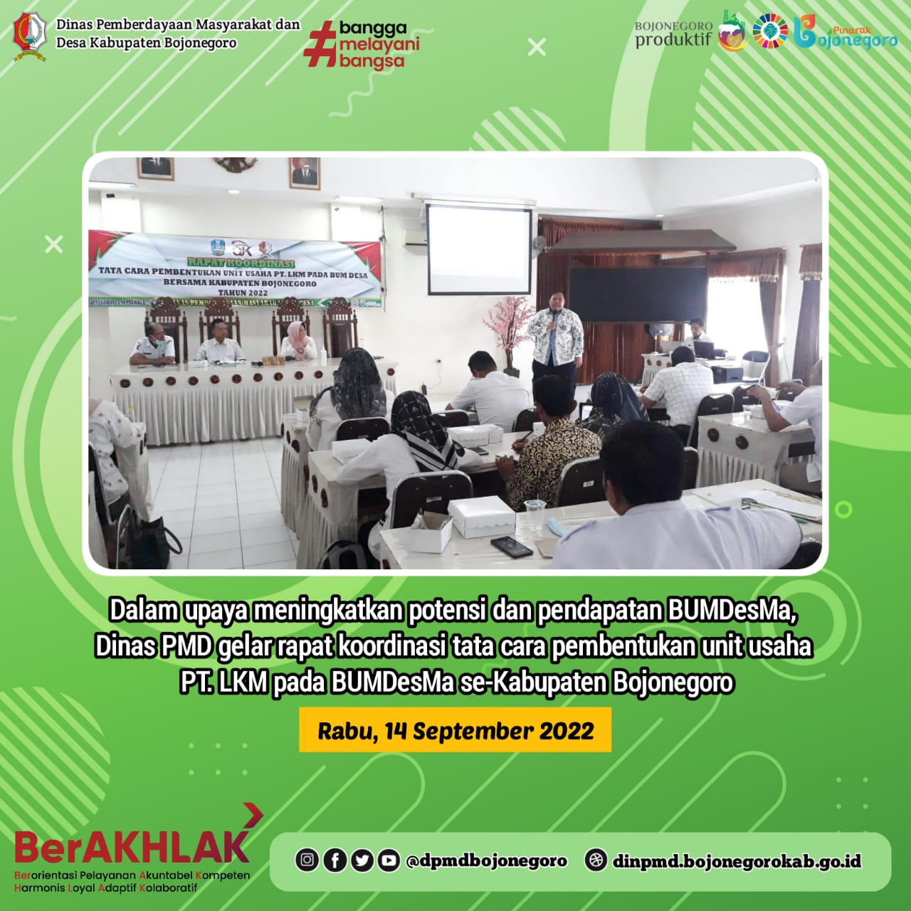 Upaya Tingkatkan Potensi dan Pendapatan BUMDesMa, DPMD Gelar Rakoor Pembentukan PT. LKM Bersama OJK