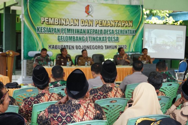Cek Kesiapan Pilkades Serentak di Kecamatan Ngasem, Pemkab Bojonegoro Gelar Pembinaan dan Pemantapan