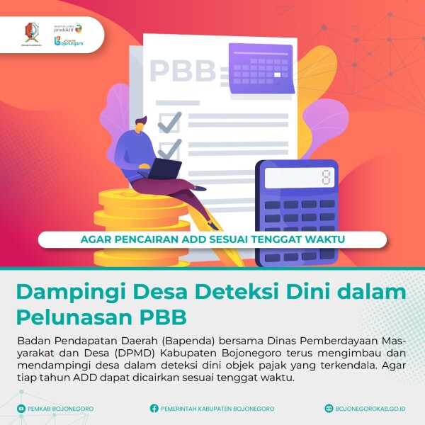 Bapenda dan DPMD Bojonegoro Dampingi Desa Deteksi Dini dalam Pelunasan PBB