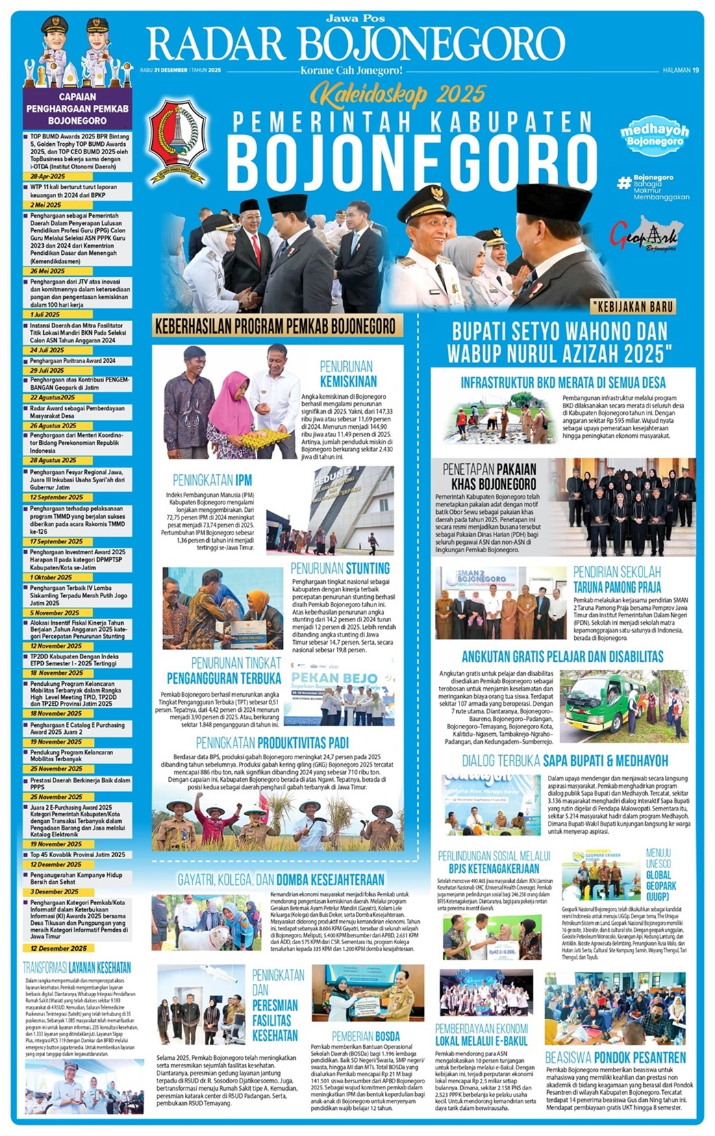 KALEIDOSKOP 2025 PEMERINTAH KABUPATEN BOJONEGORO