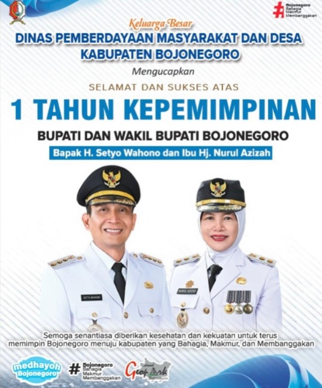 Refleksi Satu Tahun Kepemimpinan Meneguhkan Sinergi dan Komitmen Melayani Masyarakat Bojonegoro