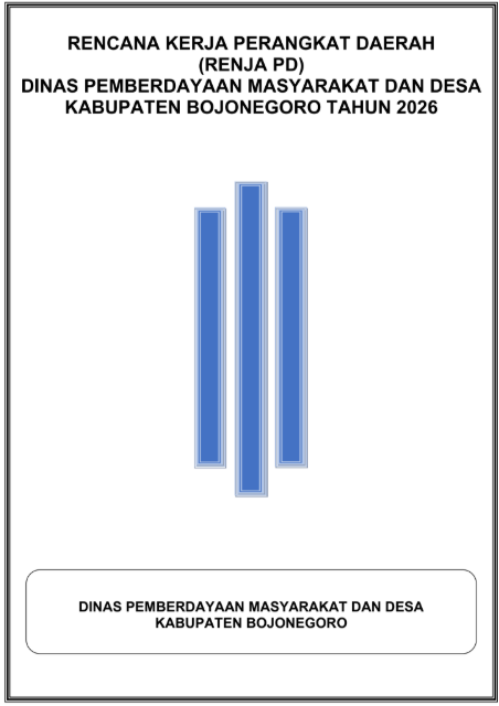 Rencana Kerja Perangkat Daerah (Renja PD) DPMD Kabupaten Bojonegoro Tahun 2026