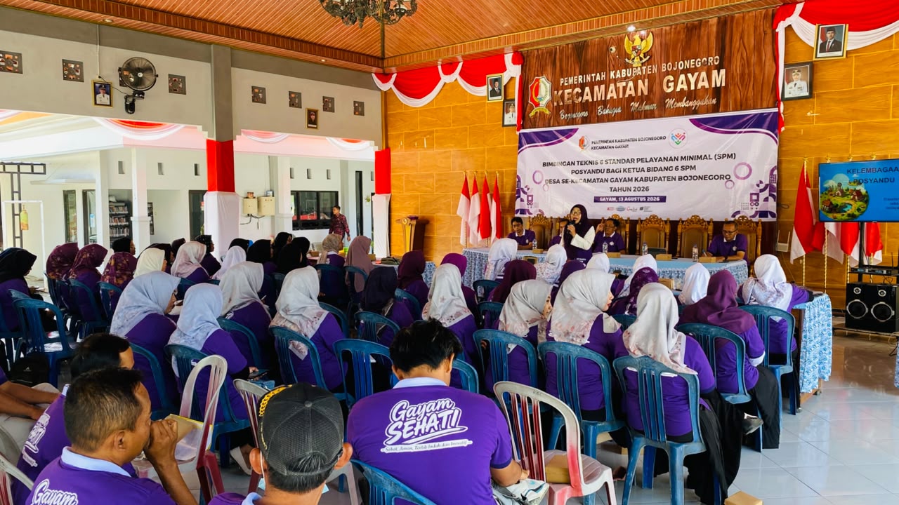 Perkuat Layanan Desa, DPMD Bojonegoro Bekali Kader Posyandu Gayam