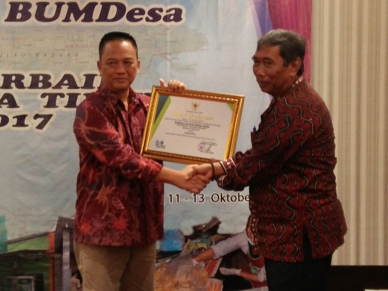 Bumdes Guyub Reksa Dana Juara Harapan I Jatim