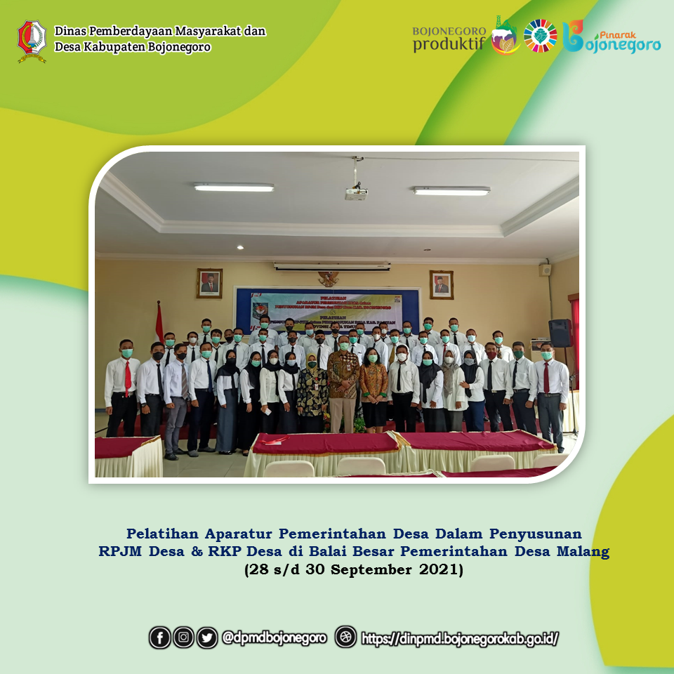 Tingkatkan Kapasitas Aparatur Desa, 39 Sekdes Kabupaten Bojonegoro Ikuti Pelatihan di BBPD Malang