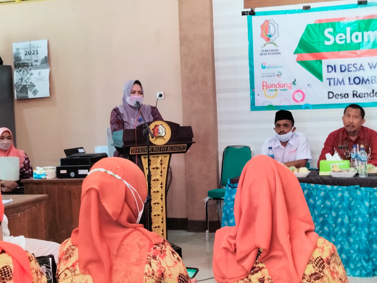 Penilaian Lapang Lomba Desa dan 10 Program Pokok PKK di Desa Rendeng Kecamatan Malo
