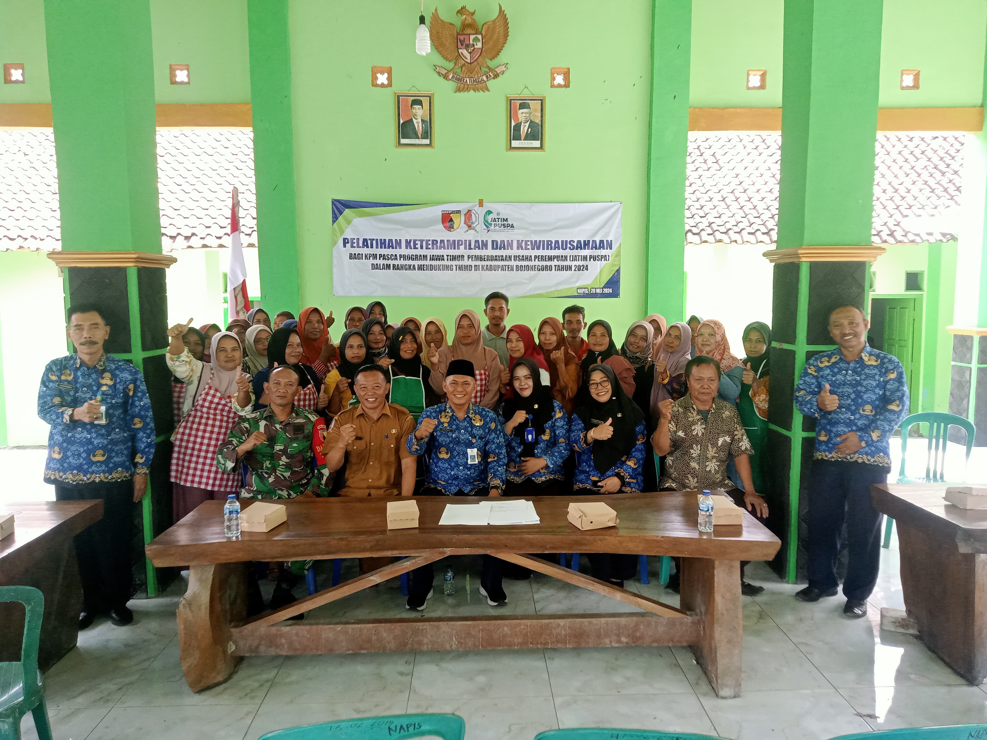 Dukung TMMD Ke-120 di Tambakrejo, DPMD Bojonegoro Gelar Pelatihan Keterampilan dan Kewirausahaan